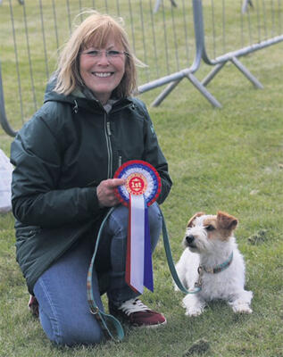 Caroline Kisko with dog